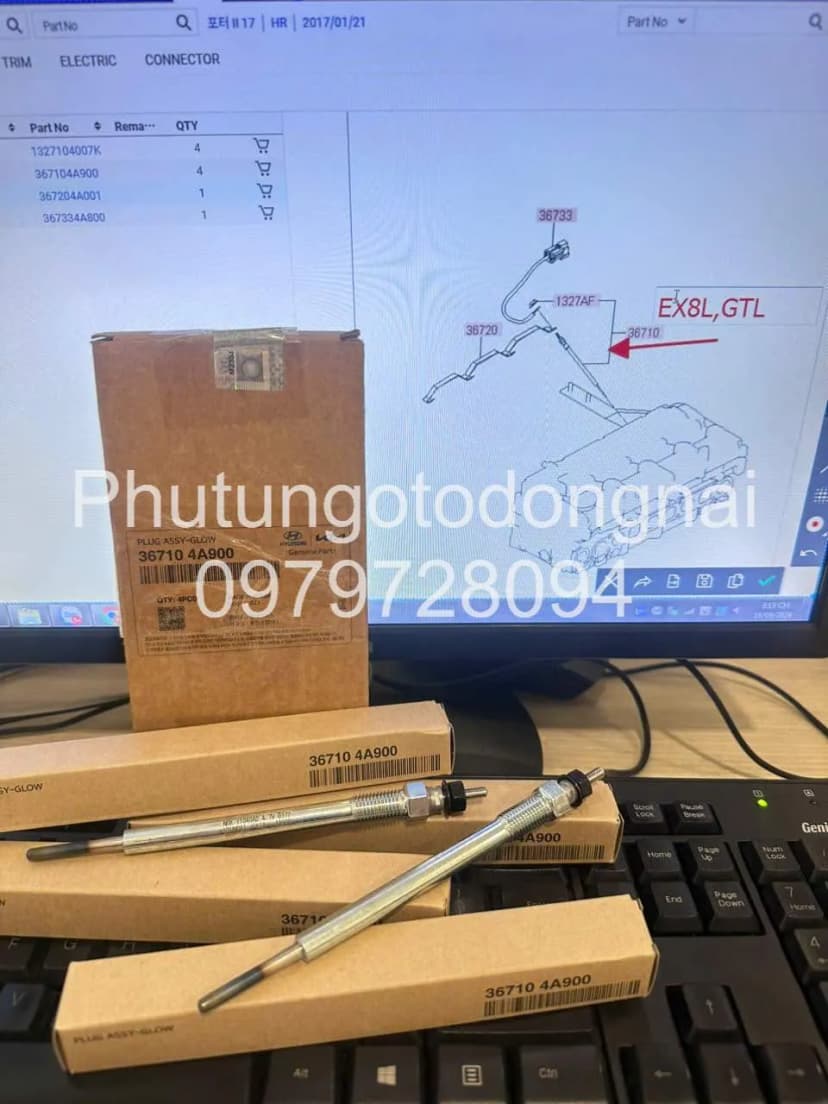 Phụ kiện 367104A900 bugi xông ( sưởi)